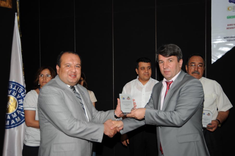 KAHRAMANMARAŞ ŞUBEMİZE PLAKET