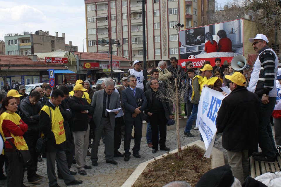 GREV ÇADIRINA ZİYARET VE BASIN AÇIKLAMASI