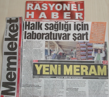 HALK SAĞLIĞI İÇİN LABORATUAR ŞART – YENİ MERAM, RASYONEL HABER, MEMLEKET, MERHABA, YENİ KONYA, KONYA POSTASI……