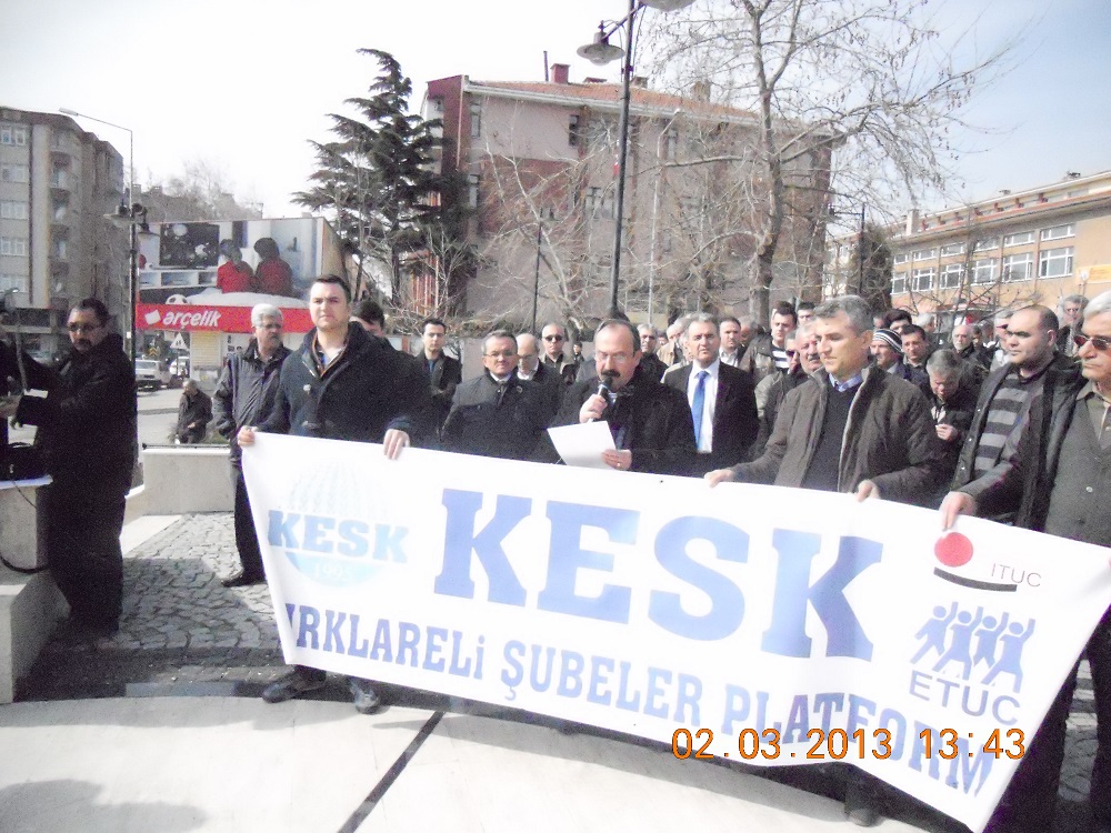 KIRKLARELİ`DE BASIN AÇIKLAMASINA DESTEK VERDİK