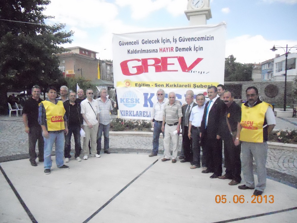 KIRKLARELİ TMMOB İKK`DAN KAMU EMEKÇİLERİ GREVİNE DESTEK
