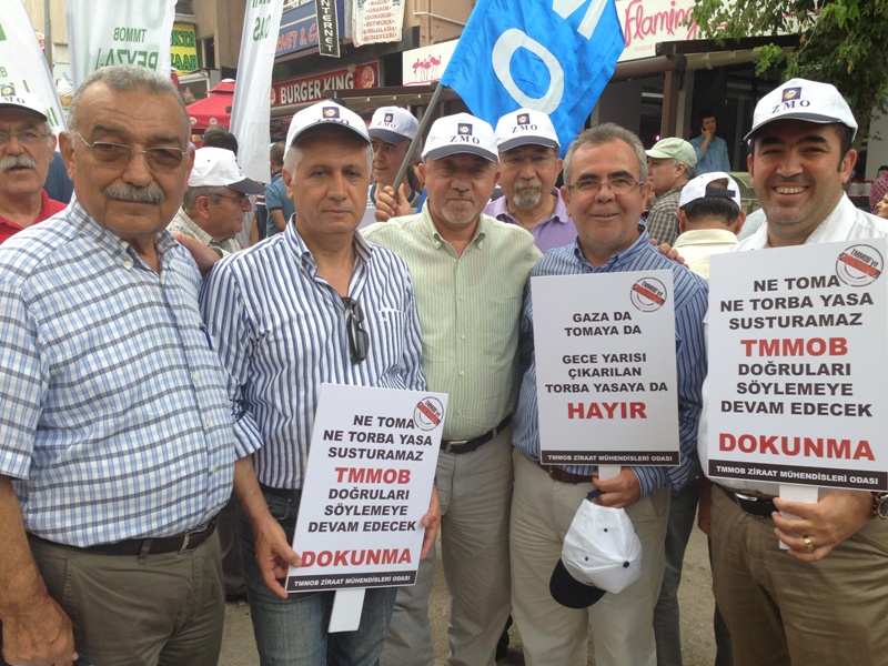 13 TEMMUZ 2013 TMMOB EYLEMİNE KATILDIK