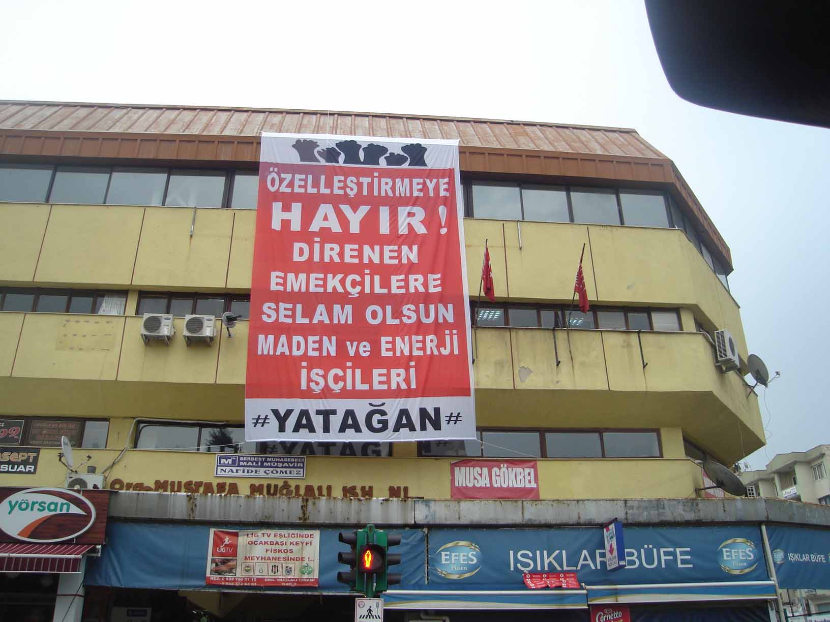 KESK GREVİNE DESTEK VERDİK