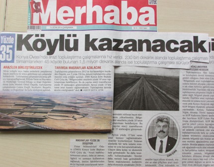 "TOPLULAŞTIRMA SEFERBERLİĞİ"- MERHABA GAZETESİ