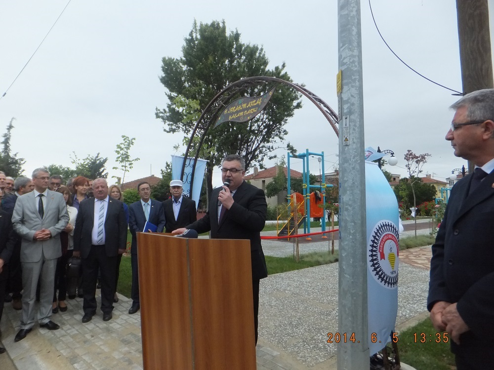 KIRKLARELİ`NDE YEŞİL ALAN VE ÇOCUK BAHÇESİ AÇILIŞINA KATILDIK 