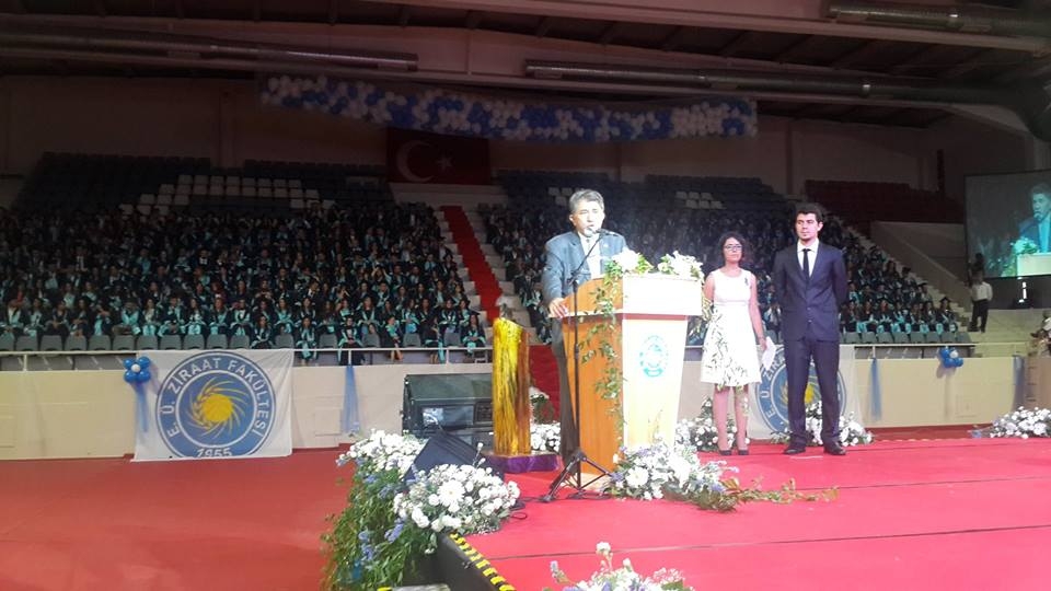 EÜZF`NİN MEZUNİYET TÖRENİNE KATILDIK