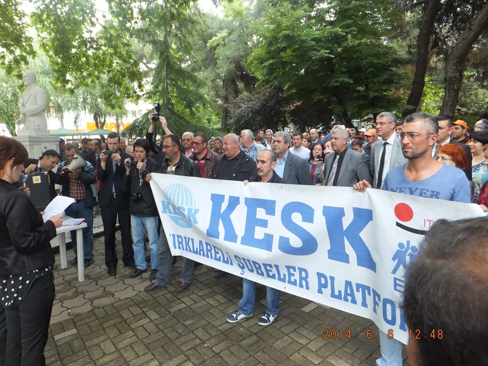 KIRKLARELİ`NDE TAŞERON İŞÇİ ÇALIŞTIRMA YASA TASARISI BASIN AÇIKLAMASI