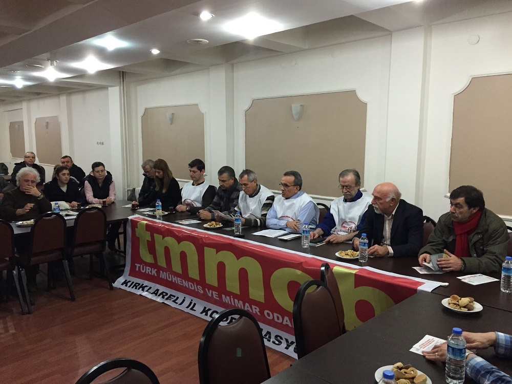 KIRKLARELİ`NDE TMMOB İKK BASIN AÇIKLAMASI