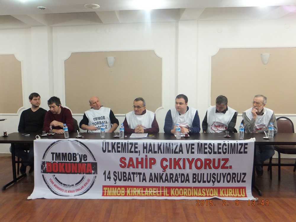 TMMOB KIRKLARELİ İKK BASIN TOPLANTISI
