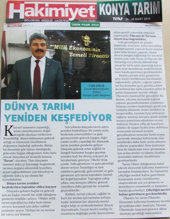 "DÜNYA TARIMI YENİDEN KEŞFEDİYOR" - HAKİMİYET TARIM FUARI EKİ
