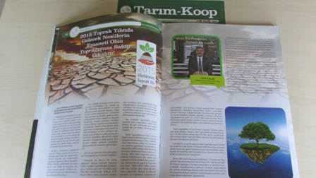 TARIM-KOOP DERGİSİ-“2015 TOPRAK YILINDA GELECEK NESİLLERİN EMANETİ OLAN TOPRAĞIMIZA SAHİP ÇIKALIM!”
