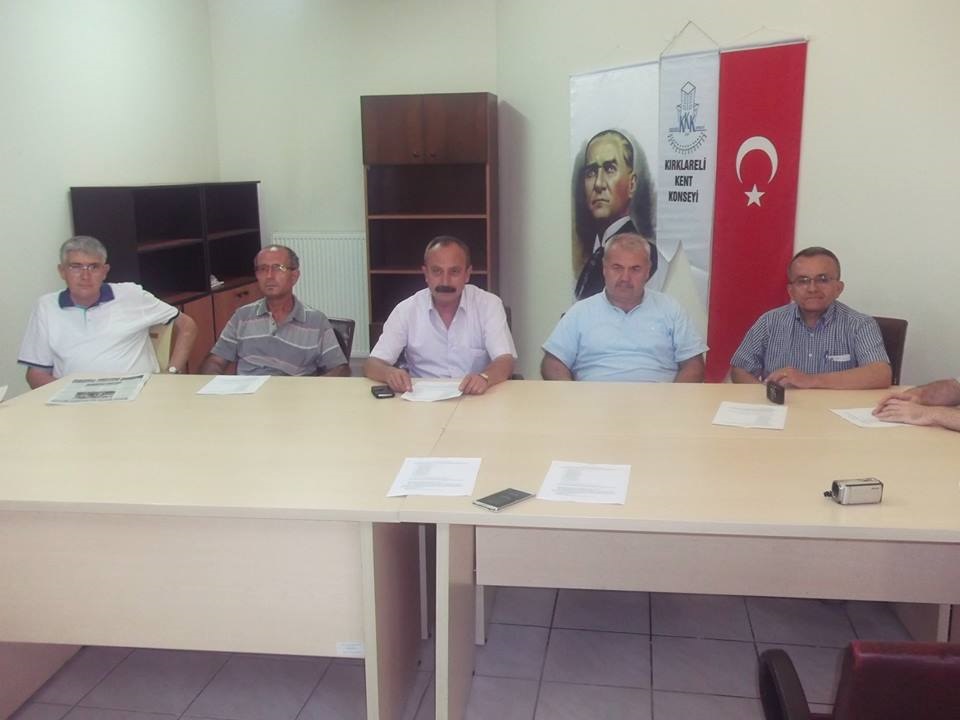 KIRKLARELİ KENT KONSEYİNDE BASIN TOPLANTISI 