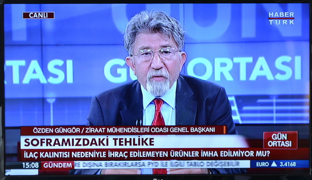 HABERTÜRK TV YAYINI - TARIMSAL ÜRÜNLERDE İLAÇ KALINTISI