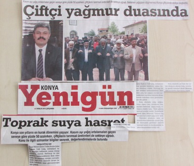 “TOPRAK SUYA HASRET”,“ÇİFTÇİ YAĞMUR DUASINDA” -KONYA YENİGÜN