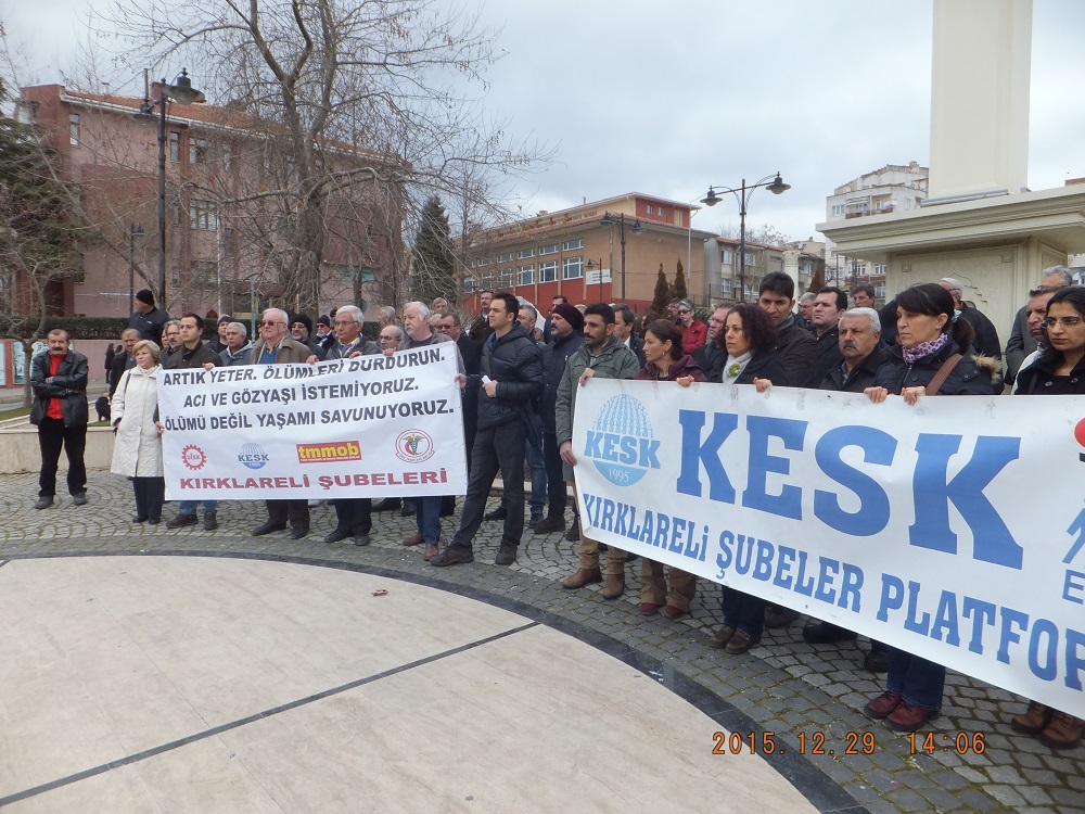 KIRKLARELİ`NDE SAVAŞ VE TERÖR KARŞITI BASIN AÇIKLAMASI