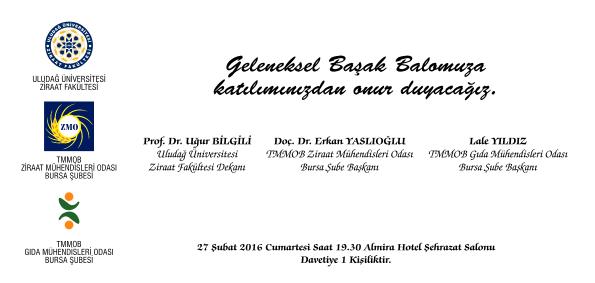 2016 YILI GELENEKSEL BAŞAK BALOSU