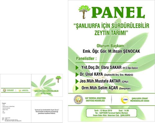12 NİSAN "ŞANLIURFA İÇİN SÜRDÜRÜLEBİLİR ZEYTİN TARIMI" KONULU PANEL DÜZENLENECEKTİR.