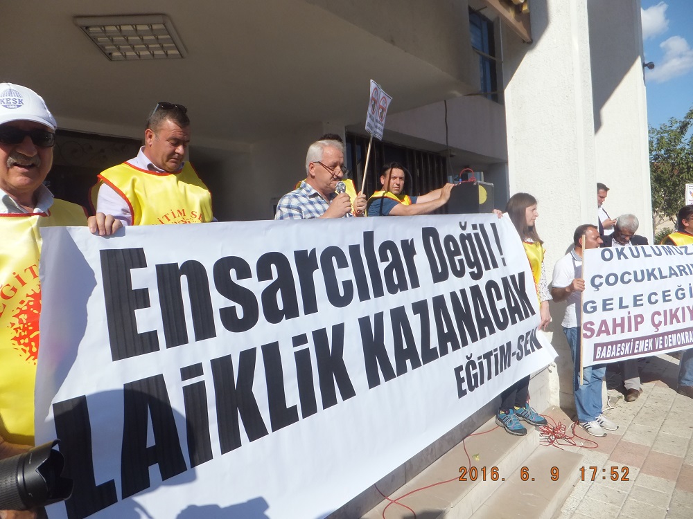 KIRKLARELİ BABAESKİ İLÇESİNDE BASIN AÇIKLAMASI