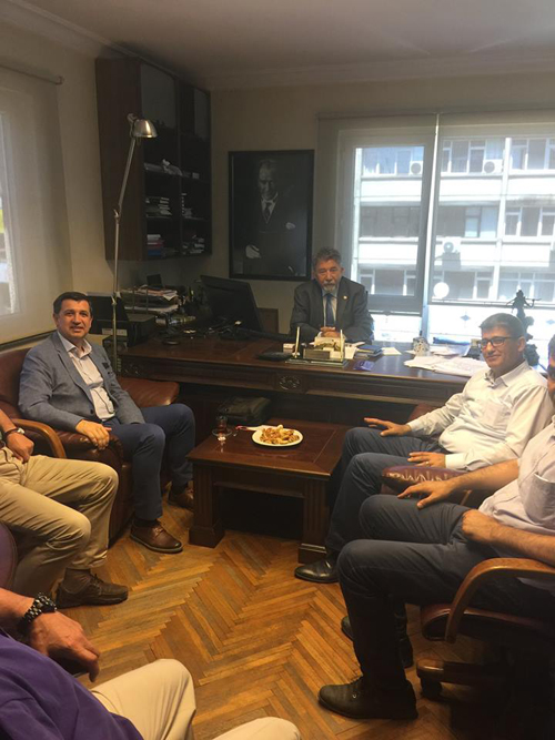 GENEL MERKEZİMİZE MESLEKTAŞ MİLLETVEKİLİ ZİYARETİ