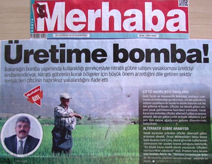 NİTRATLI GÜBRE KRİZİ 