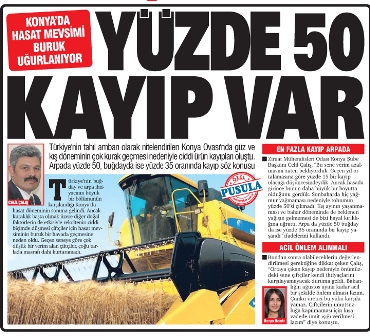 KONYA' DA HASAT MEVSİMİ BURUK UĞURLANIYOR - YEREL GAZETE 14.07.2016