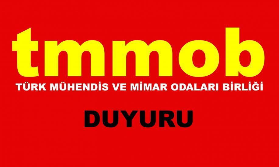 TMMOB`DAN DUYURU: 24 TEMMUZ PAZAR GÜNÜ TAKSİM’DEYİZ 
