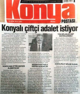 KONYA POSTASI-18 EKİM