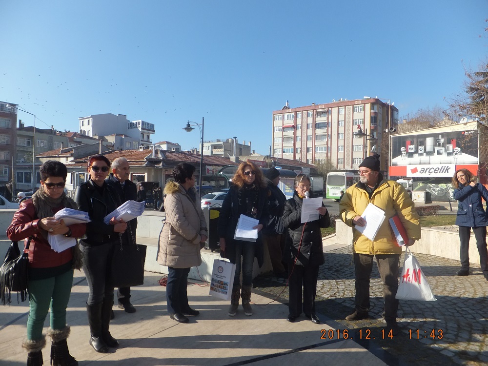 KIRKLARELİ`DE TERMİK SANTRALLARA KARŞI BASIN AÇIKLAMASI