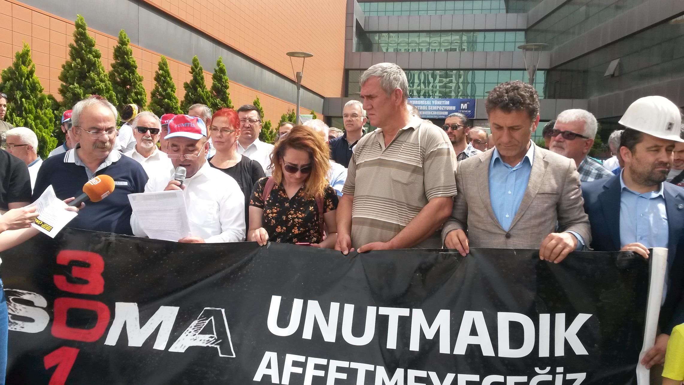 SOMA MADEN FACİASI ANMA VE BASIN AÇIKLAMASI