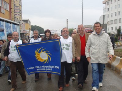 ALTINA HAYIR MİTİNGİ