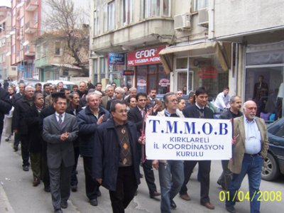 KIRKLARELİ'NDE SSGSS YASA TASARISINA KARŞI EYLEMLER