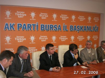 AKP BURSA İL BAŞKANI SEDAT YALÇIN ZİYARET EDİLDİ