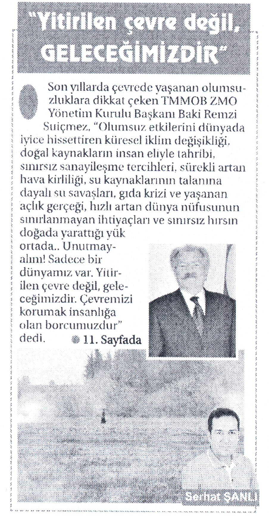 İLKHABER GAZETESİ: "YİTİRİLEN ÇEVRE DEĞİL GELECEĞİMİZ"- 9 HAZİRAN 2020