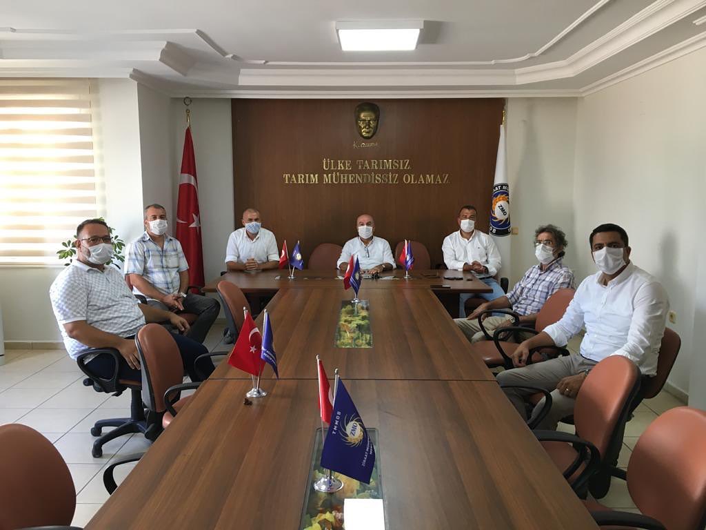 MERSİN TİCARET VE SANAYİ ODASI BAŞKAN YARDIMCISI VE 5 NOLU TARIM KOMİTESİNİN ŞUBEMİZİ ZİYARETİ