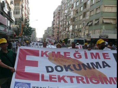 ZAMLARA YOKSULLUĞA VE AÇLIĞA HAYIR MİTİNGİNE KATILDIK