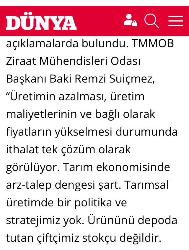 DÜNYA GAZETESİ: PATATESTE EKİM' SIKINTISI!- 18 ŞUBAT 2021