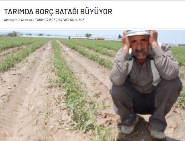 ANTALYA GÜNDEM GAZETESİ: TARIMDA BORÇ BATAĞI BÜYÜYOR- 25 ŞUBAT 2021