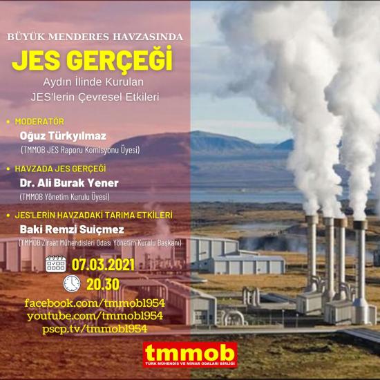 BÜYÜK MENDERES HAVZASINDA JES GERÇEĞİ ETKİNLİĞİ 7 MART'TA...