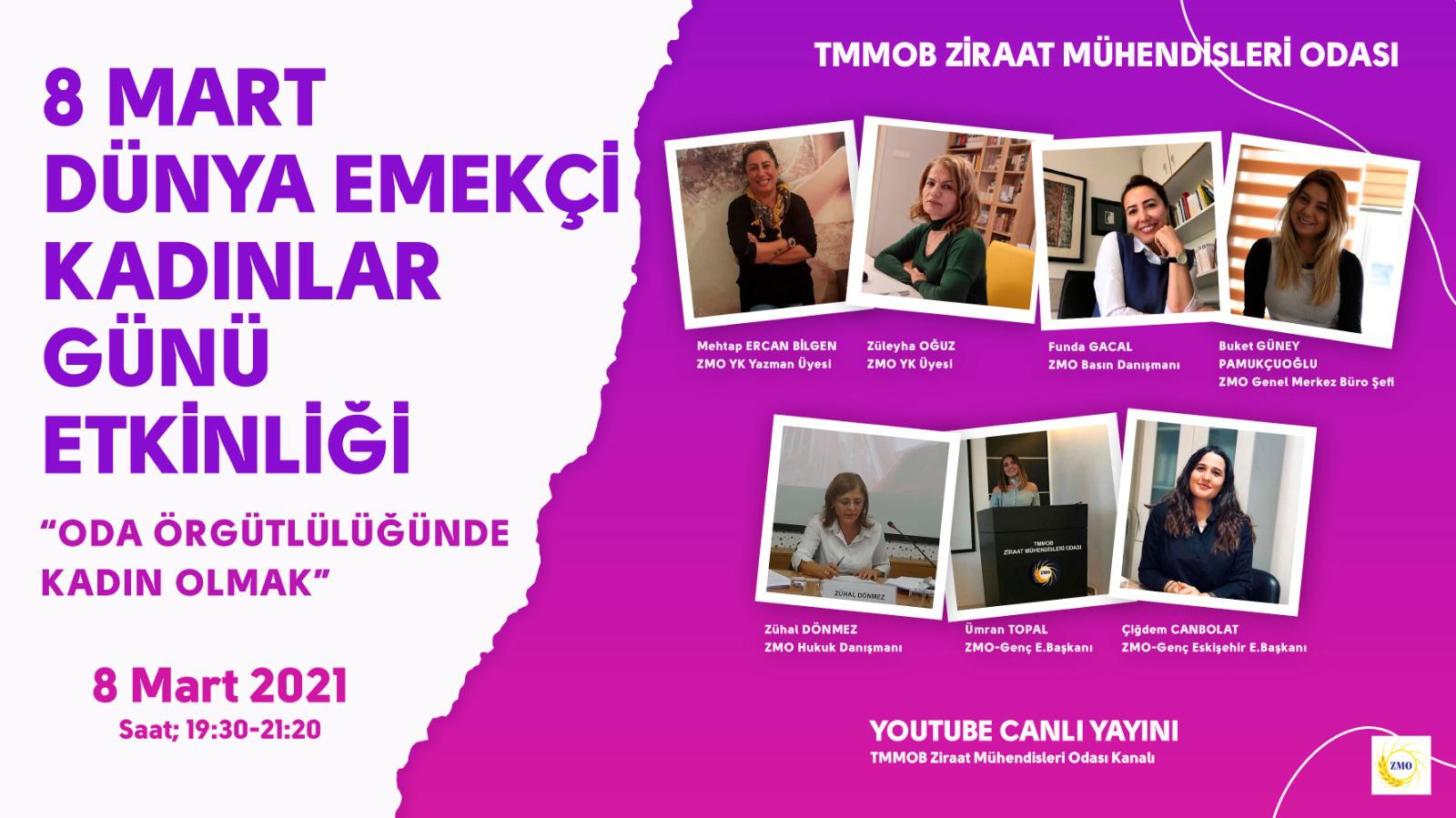 8 MART DÜNYA EMEKÇİ KADINLAR GÜNÜ ETKİNLİĞİ