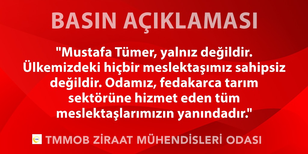 BASIN AÇIKLAMASI: MUSTAFA TÜMER YALNIZ DEĞİLDİR...

MESLEKTAŞIMIZA YAPILAN SALDIRIYI ŞİDDETLE KINIYORUZ.
