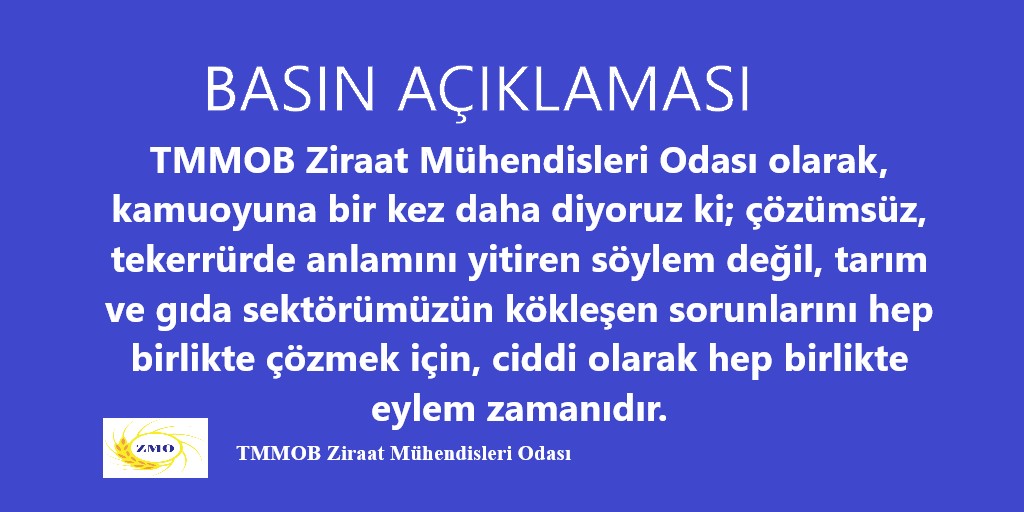 TARIMIN ADI VAR...

EKONOMİ EYLEM PLANLARI, PROGRAMLARI, UNUTULAN SEKTÖR, TARIM.

TARIM, EKONOMİK BİR SEKTÖRDÜR, UNUTTURMAYACAĞIZ.

ACİL, EK TARIM EKONOMİK DESTEK PROGRAMLARI ŞART, ÜLKEMİZ İÇİN.

TARIMIN TADI YOK...