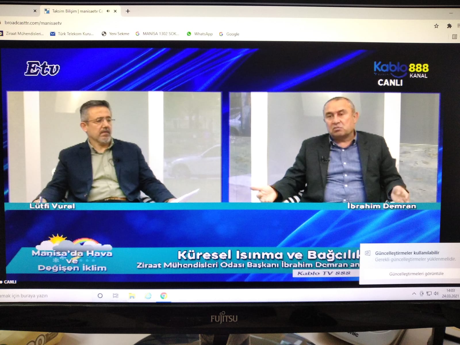 MANİSA ETV- "KÜRESEL ISINMA VE BAĞCILIK" PROGRAMI