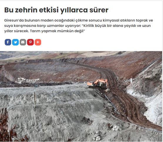 BİRGÜN GAZETESİ: BU ZEHRİN ETKİSİ YILLARCA SÜRER- 9 ARALIK 2021