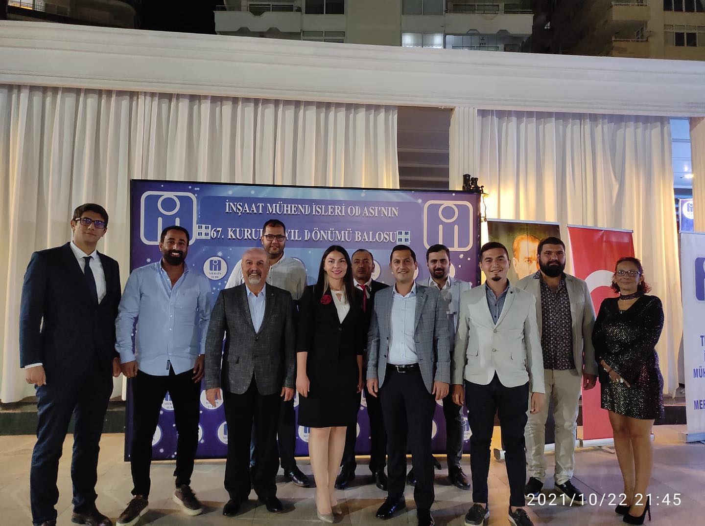 TMMOB İNŞAAT MÜHENDİSLERİ ODASININ 67. KURULUŞ YILDÖNÜMÜ VE MERSİNE HİZMETTE 40.35.YIL PLAKET TÖRENİ