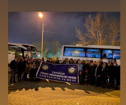 AGROEXPO İZMİR 2022 TMMOB ZİRAAT MÜHENDİSLERİ ODASI ESKİŞEHİR ŞUBESİ ÜYELERİNİ AĞIRLADI