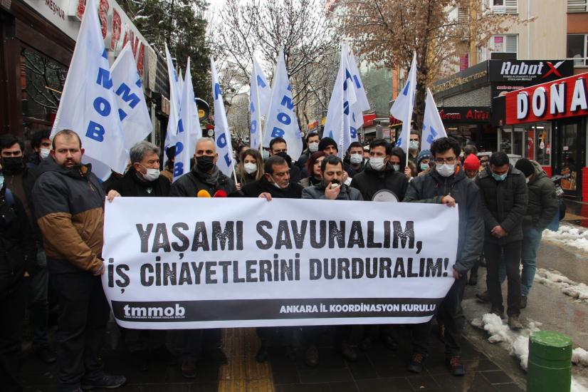 TMMOB ANKARA İKK: "YAŞAMI SAVUNALIM, İŞ CİNAYETLERİNİ DURDURALIM!"