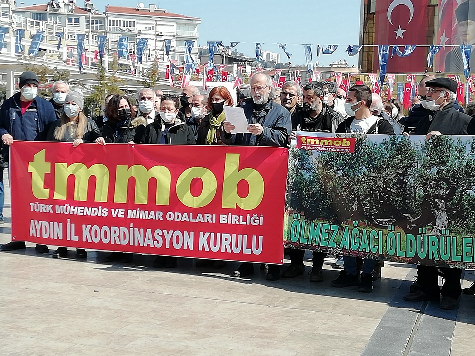 BASIN AÇIKLAMASI: AYDIN`DA "ÖLMEZ AĞACI ÖLDÜRÜLEMEZ"