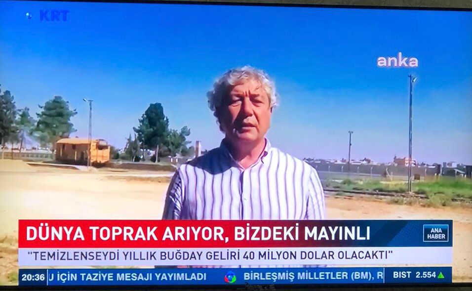 ANKA HABER AJANSI - "ŞANLIURFA'DAKİ MAYINLI ARAZİLERDE BUĞDAY EKMİŞ OLSAYDIK, PARASAL DEĞERİ 40 MİLYON DOLAR OLACAKTI" -25 HAZİRAN 2022