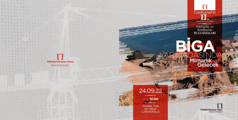 "BİGA YARIMADASI'NDA MİMARLIK VE GELECEK" CUMHURİYETİN İKİNCİ YÜZYILINA DOĞRU MİMARLIK VE KENTLEŞME BULUŞMALARININ İLKİ ÇANAKKALE'DE DÜZENLENİYOR