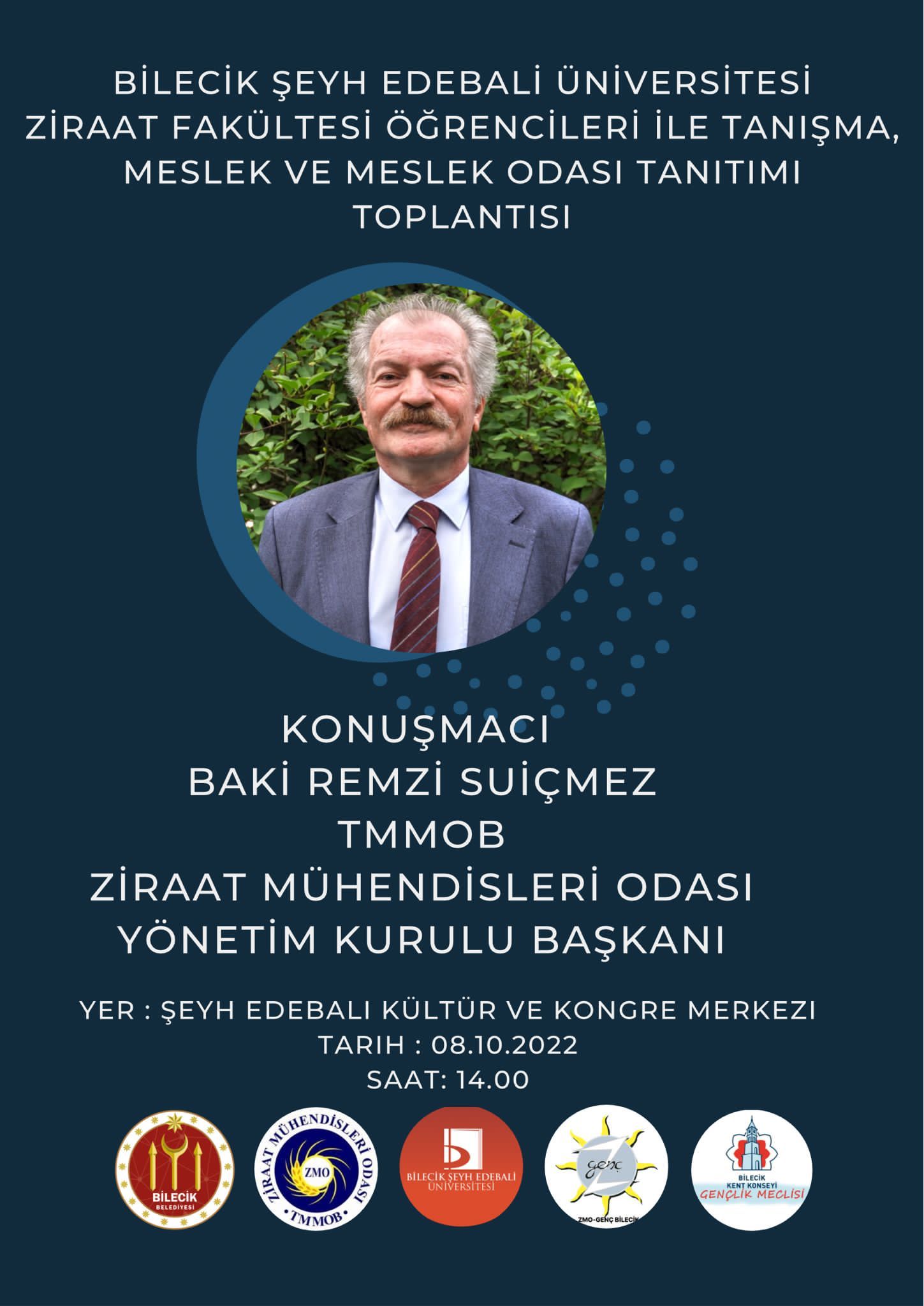 BİLECİK ŞEYH EDEBALİ ÜNİVERSİTESİ ZİRAAT FAKÜLTESİ ÖĞRENCİLERİ İLE TANIŞMA, MESLEK VE MESLEK ODASI TANITIMI TOPLANTISI